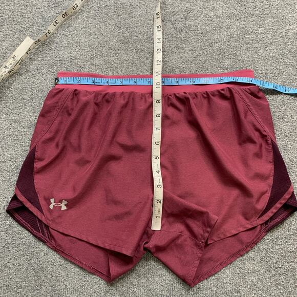 Under Armour Running Shorts Womens S Small Plum Purple Lined Loose HeatGear - Picture 4 of 11